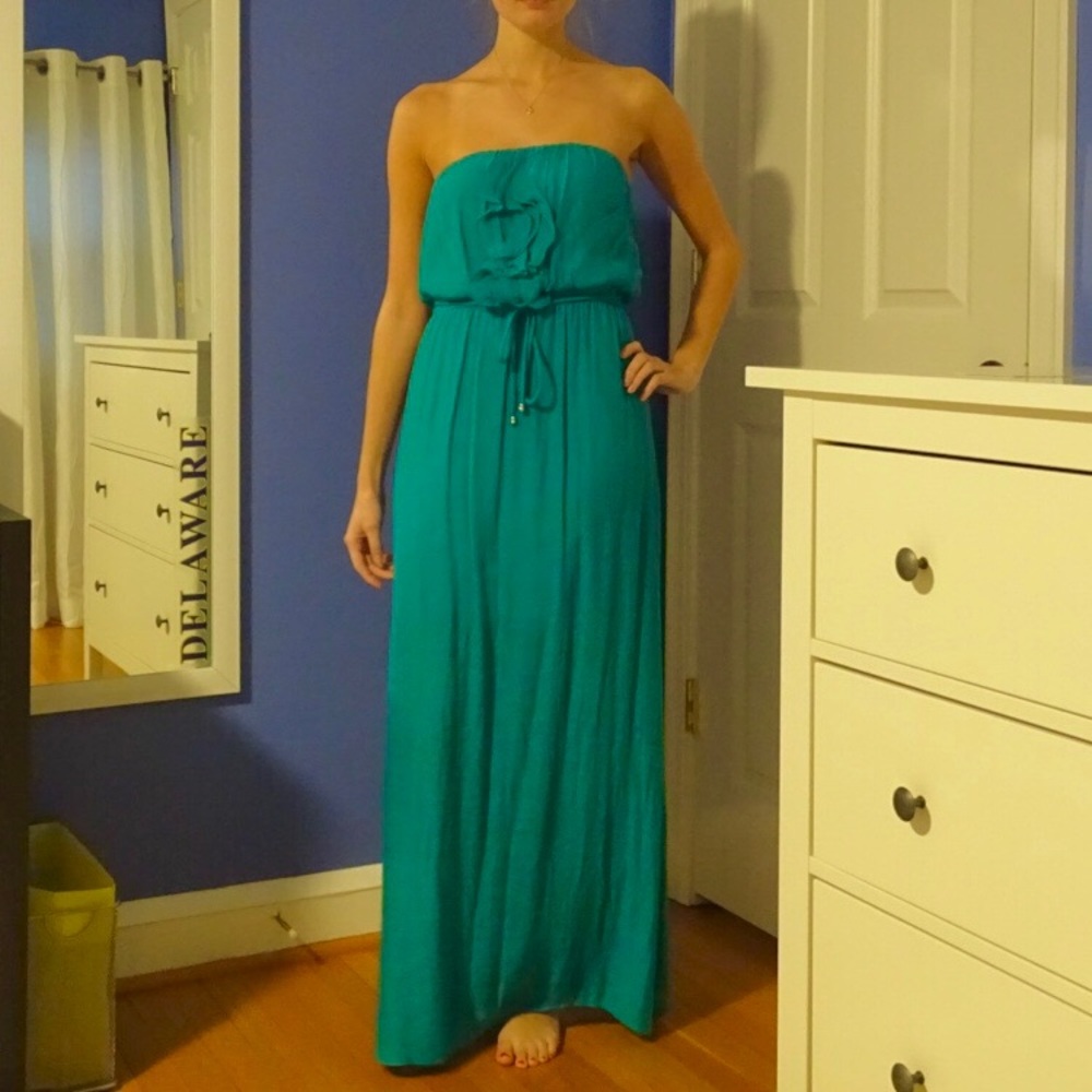 Teal Maxi Dress 👗